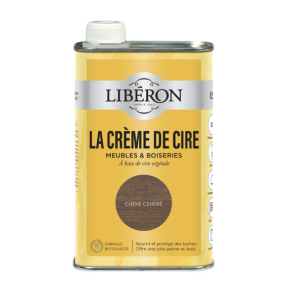 La Crème de Cire Liquide Chêne Cendré 0,5L - LIBERON