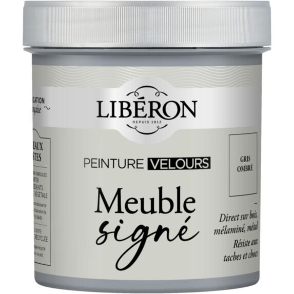 Peinture meuble Signé velours gris ombré 0,5L - LIBERON