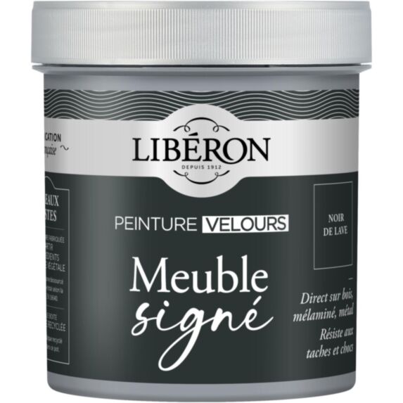 Peinture Meuble Signé velours noir lave 0,5L - LIBERON