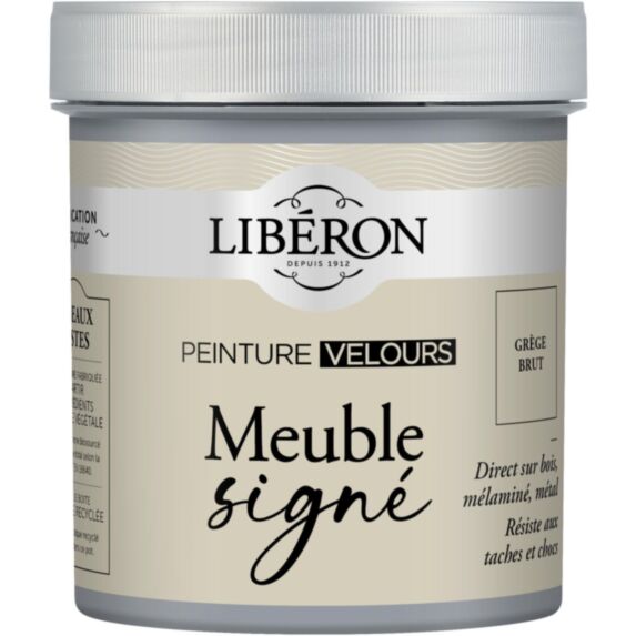 Peinture meuble velours grège brut 500ml - LIBERON