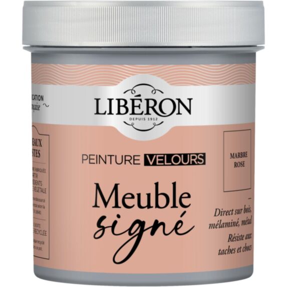 Peinture meuble Signé velours marbre rose 0,5L - LIBERON
