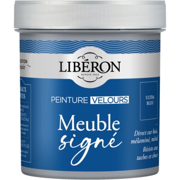 Peinture meuble Signé velours ultra 0,5L bleu - LIBERON