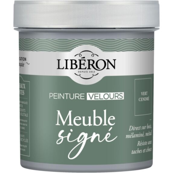 Peinture meuble Signé velours vert cendré 0,5L - LIBERON