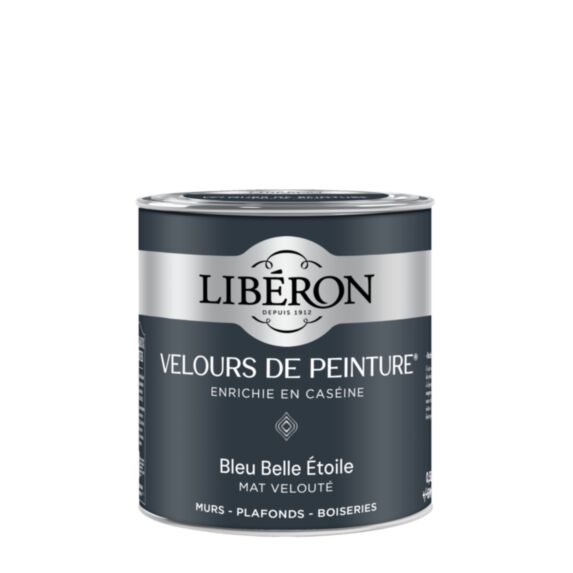 Peinture Velours de peinture - Bleu Belle Étoile 0,5L - LIBERON