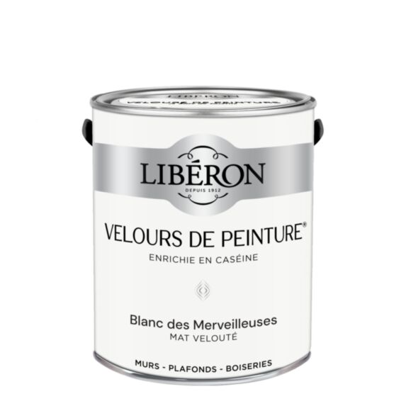 Peinture Velours de peinture - Blanc des Merveilleuses 2,5L - LIBERON