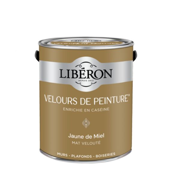 Peinture Velours de peinture - Jaune de Miel 2,5L - LIBERON