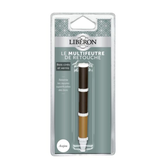 Multifeutre de retouche bois cirés ou vernis couleur acajou - LIBERON