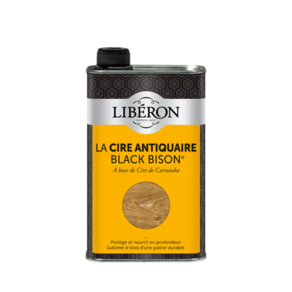 Cire antiquaire « black bison » liquide 0.5l - Noyer -LIBERON