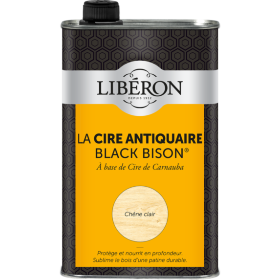 Cire antiquaire « black bison » liquide 1L - Chêne clair - LIBERON