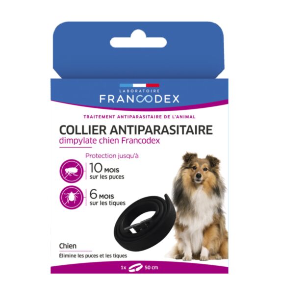 Collier insecticide chien 8 mois puce 6 mois tique