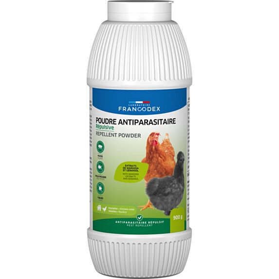 Poudre insectifuge volaille 900g - FRANCODEX