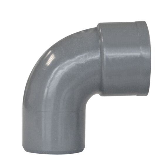 COUDE PVC A COLLER MÂLE FEMELLE Ø 50 87°30