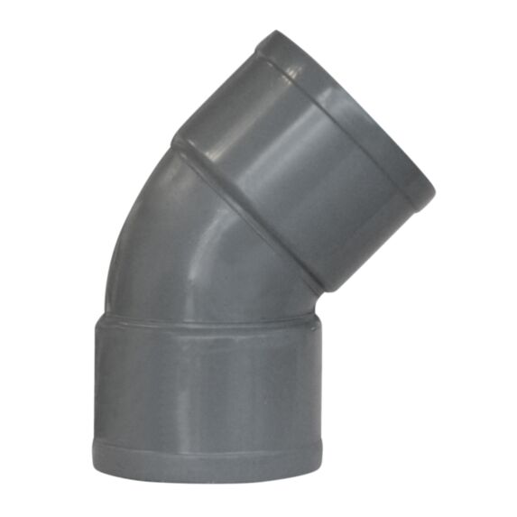 COUDE PVC A COLLER FEMELLE  FEMELLE Ø 32 45°