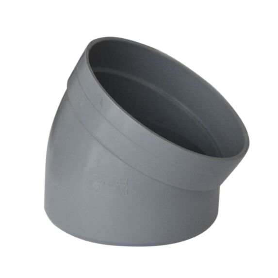 Secteur de coude PVC 30° mâle femelle diamètre 100 mm