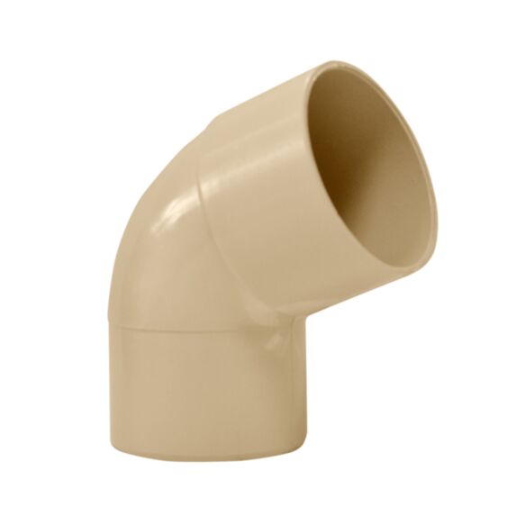 COUDE PVC 67°30 D80MM SABLE A COLLER