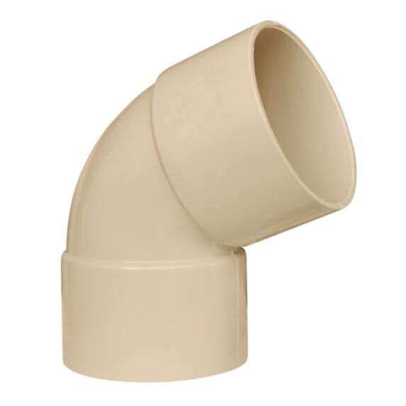COUDE PVC 67°30 D80 FF SABLE
