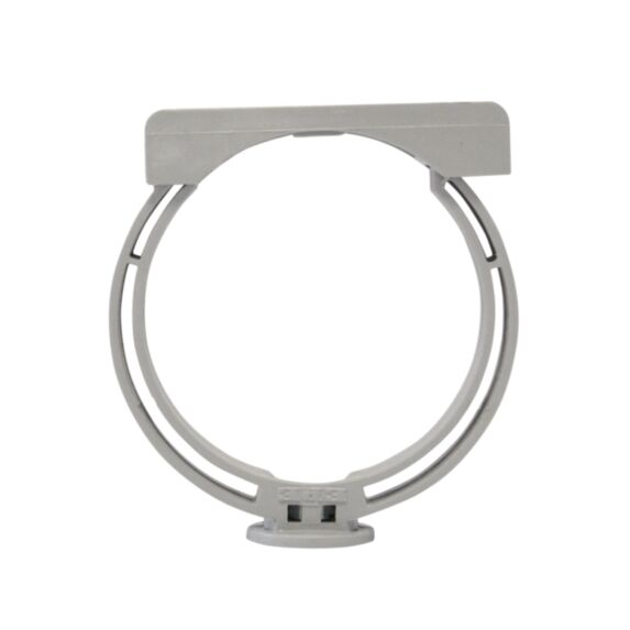 Collier à bride pour descente de gouttière Ø 80 grise