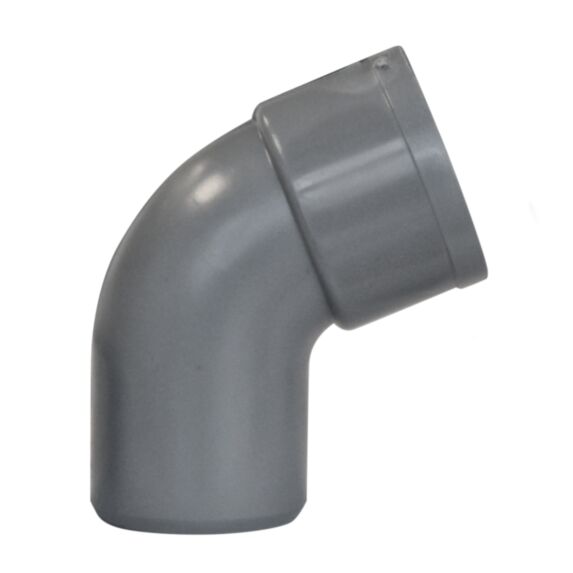 COUDE PVC A COLLER MÂLE FEMELLE Ø 40 67°30