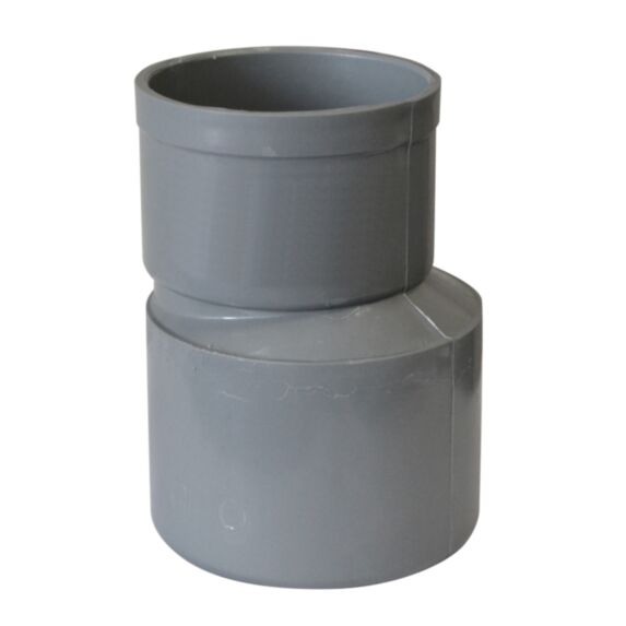 Réduction PVC extérieure excentrée mâle Ø 50 mm femelle Ø 40 mm