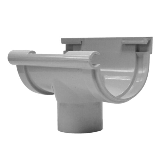 Naissance centrale à coller pour gouttière de 16 grise