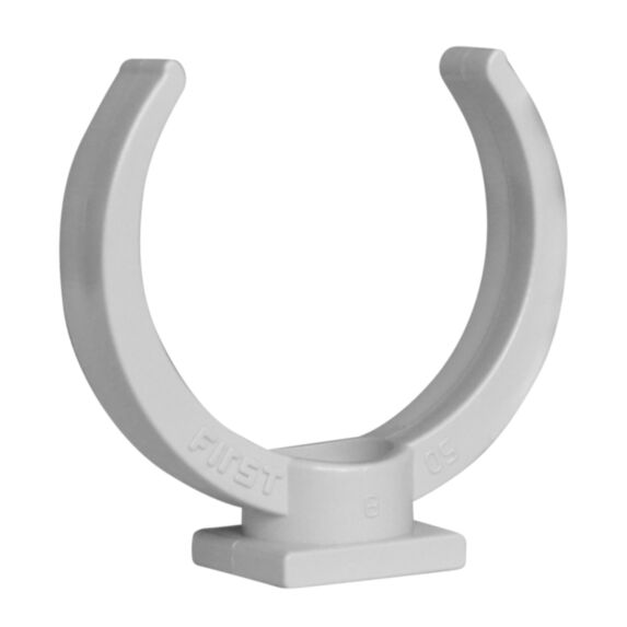 COLLIER LYRE PVC GOUTTIÈRE D50MM GRIS