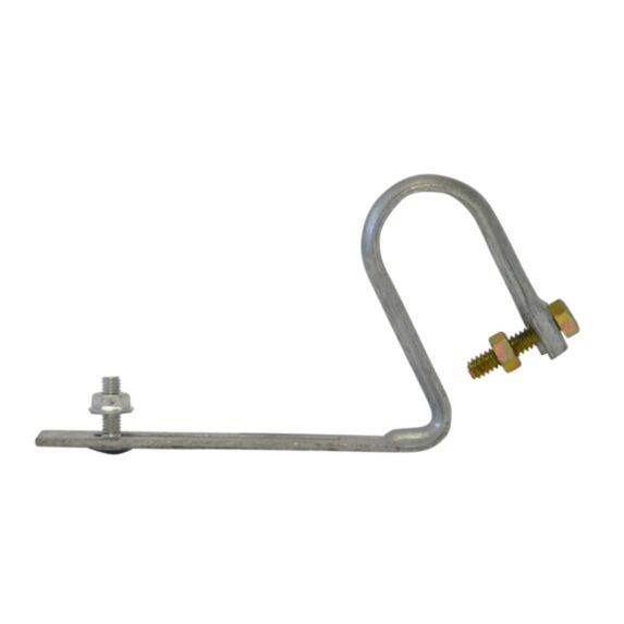 Etrier métal pour crochet de gouttière de 25 Montage sur couverture tuile épaisse