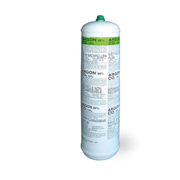 Bouteille de Gaz Jetable Argon + Co2 0,95L