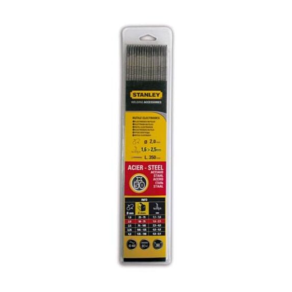 Electrodes E6013 Acier Ø2 mm L300 (50)