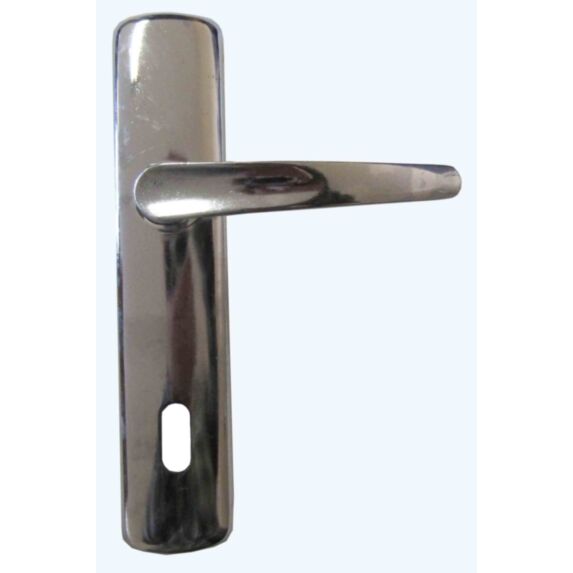 Poignée de porte trou clé + zamak chromé entraxe 165mm - 1ER