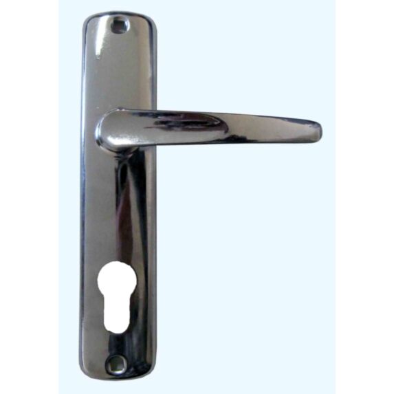 Poignée de porte à cylindre petit chromé entraxe 165mm - 1ER