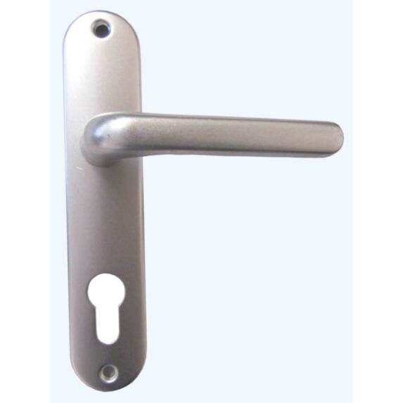 Poignée de porte à cylindre Chamonix alu argent entraxe 165mm - 1ER