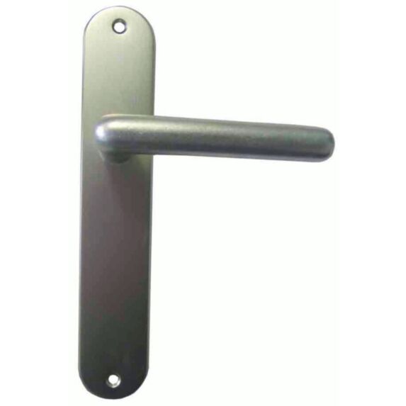 Poignée de porte bec de cane Thonon alu champagne entraxe 195mm - 1ER