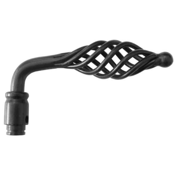 Béquille porte/portail médiévale fer forgé patiné - CHAINEY