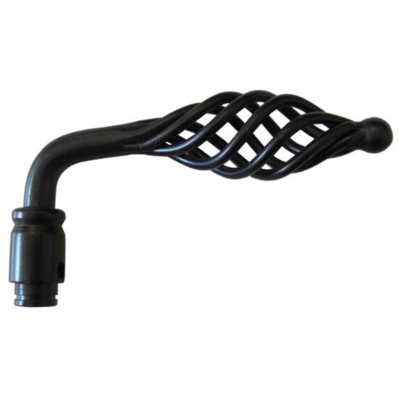 Béquille porte/portail fer forgé noir - CHAINEY