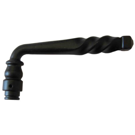 Béquille porte/portail simple fer forgé noir - CHAINEY