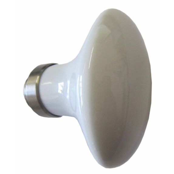 Bouton de porte en porcelaine nickel - CHAINEY