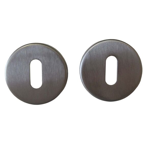 Set de 2 rosaces ronde acier inox Ø50 mm - CHAINEY