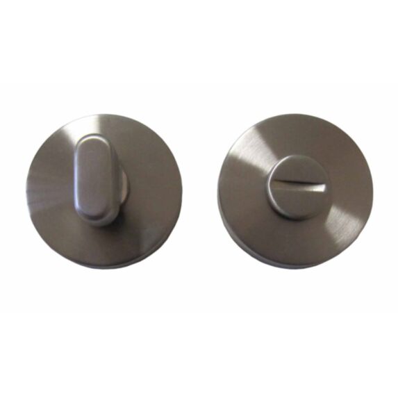 Set de 2 rosaces ronde à verrou inox Ø50 mm - CHAINEY