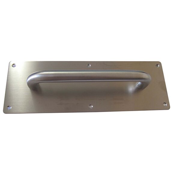 Poignée de porte tirage entrée titan acier inox entraxe 280 mm - CHAINEY