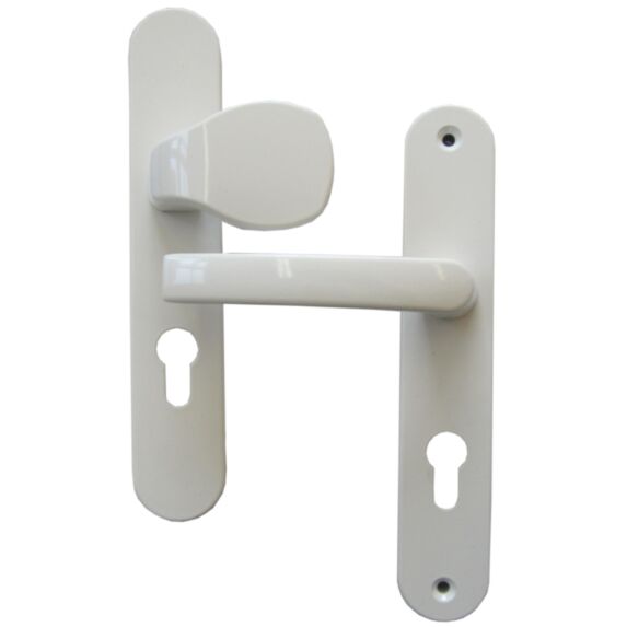 Poignées de porte à cylindre palière Petra entraxe 195mm Blanc - CHAINEY