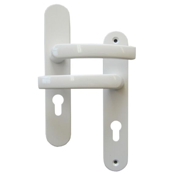 Poignées de porte à cylindre Petra entraxe 195mm Blanc - CHAINEY