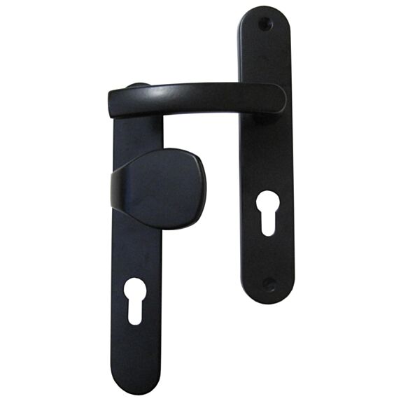 Poignées de porte à cylindre palière Petra entraxe 195mm Noir - CHAINEY