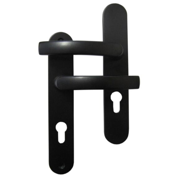 Poignées de porte à cylindre Petra entraxe 195mm Noir - CHAINEY