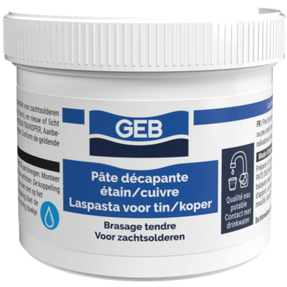 Pâte décapante étain/cuivre pour soudure pot 75 ml - GEB