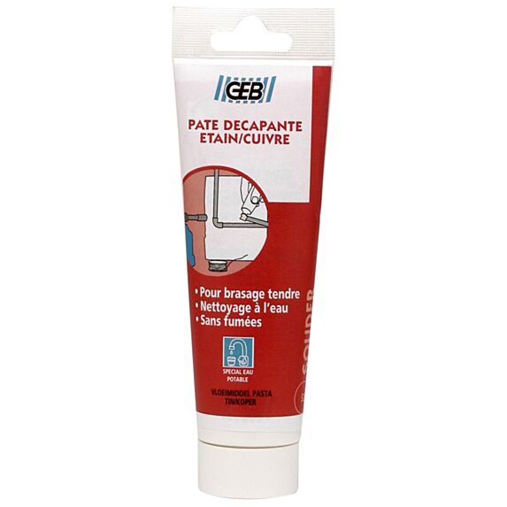 Pâte décapante étain/cuivre pour soudure tube 125 ml
