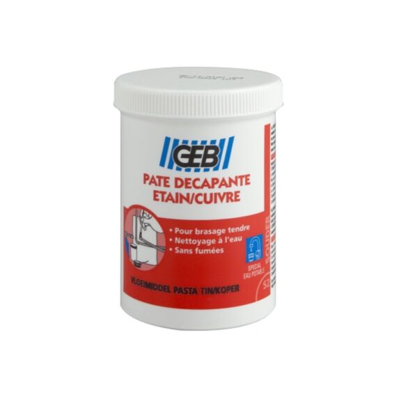 Pâte décapante étain/cuivre pour soudure pot 150 ml - GEB