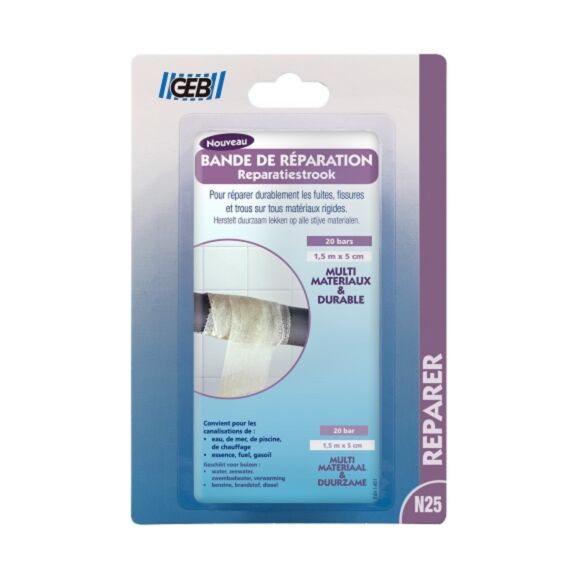 Bande de réparation - 1,5m x 5cm - GEB