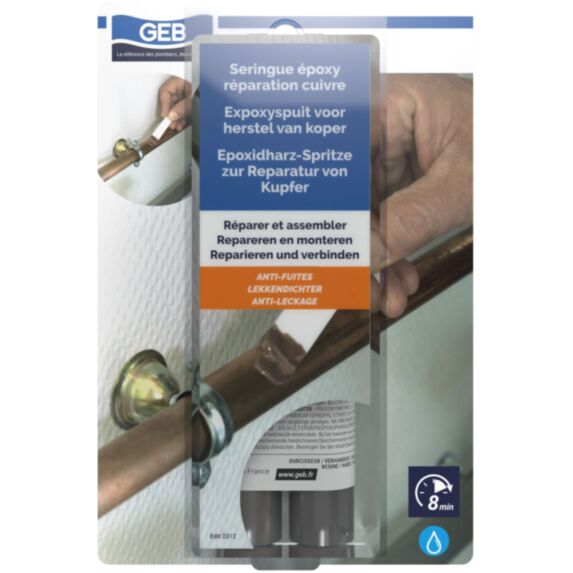 SERINGUE EPOXY REPARATION CUIVRE 28 G
