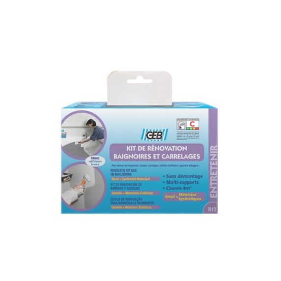 KIT RENOVATION BAIGNOIRES ET CARRELAGES 