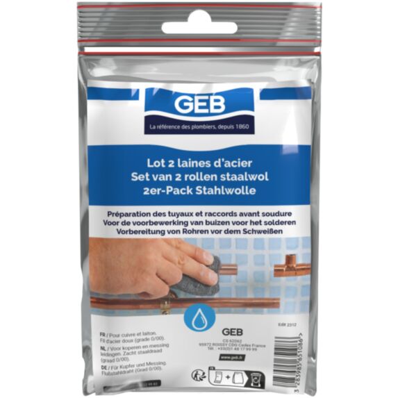 2 Tampons Laine d'Acier - GEB